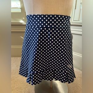 Tzu Tzu Sport, Samba Skort, M, NWT, Navy Dotty, golf or tennis